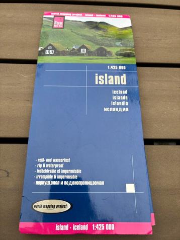 Autokaart, wegenkaart, routekaart, map Iceland IJsland beschikbaar voor biedingen