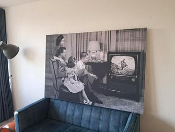 Zwart wit foto 180 x 120 cm in lijst beschikbaar voor biedingen