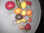 Set vintage groente en fruit sleutelhangers, Ophalen of Verzenden, Zo goed als nieuw