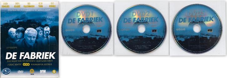Dvd de fabriek met o a Rudi Falkenhagen seizoen 1 -- 3 dvd's, Cd's en Dvd's, Dvd's | Overige Dvd's, Zo goed als nieuw, Vanaf 12 jaar