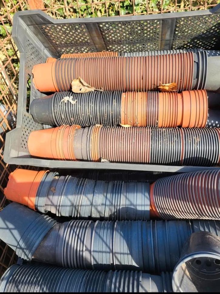 Potten 1,2,3 liter + stektrays, Tuin en Terras, Kweekspullen, Kweekbak, Ophalen