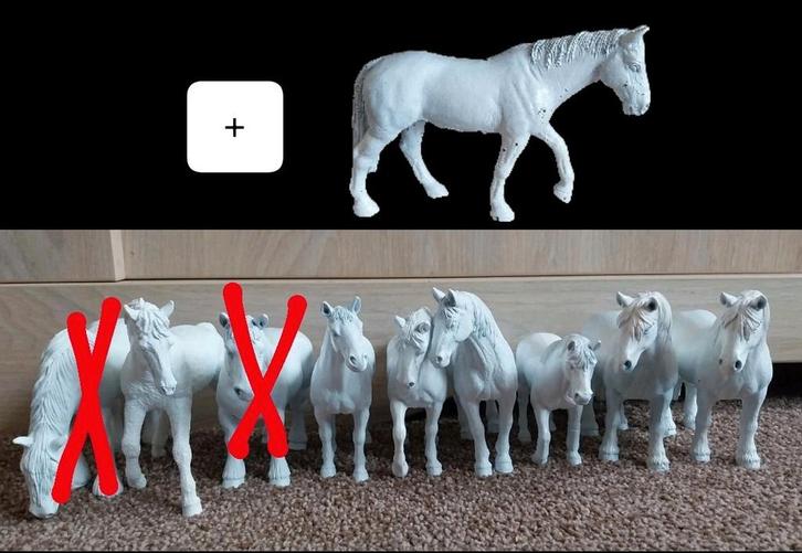 Schleich paarden bodys, Verzamelen, Dierenverzamelingen, Zo goed als nieuw, Beeldje of Figuurtje, Paard, Ophalen of Verzenden