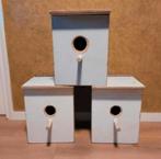 3 Nestkasten / Broedblokken voor grote parkieten kromsnavels, Ophalen of Verzenden