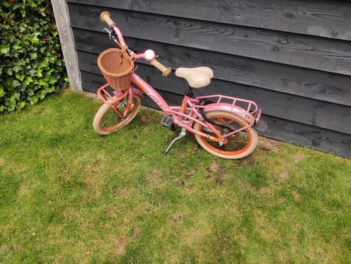 Loekie Prinses meisjes kinderfiets 16 inch roze, Fietsen en Brommers, Fietsen | Kinderfietsjes, Gebruikt, 16 tot 20 inch, Ophalen