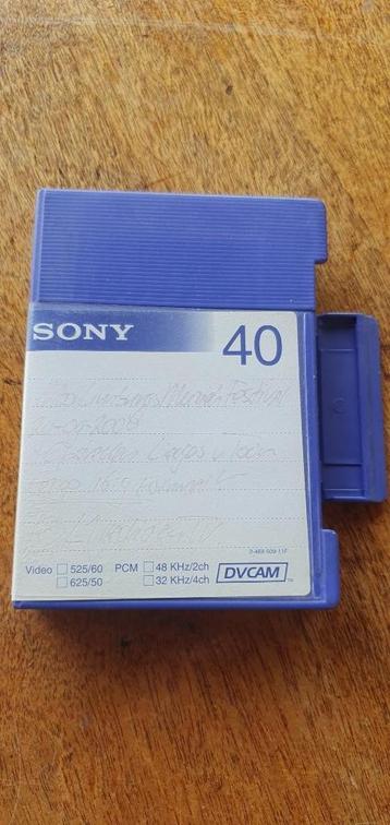 DVCAM SONY model pdvm-40 me cassette in doosje  beschikbaar voor biedingen