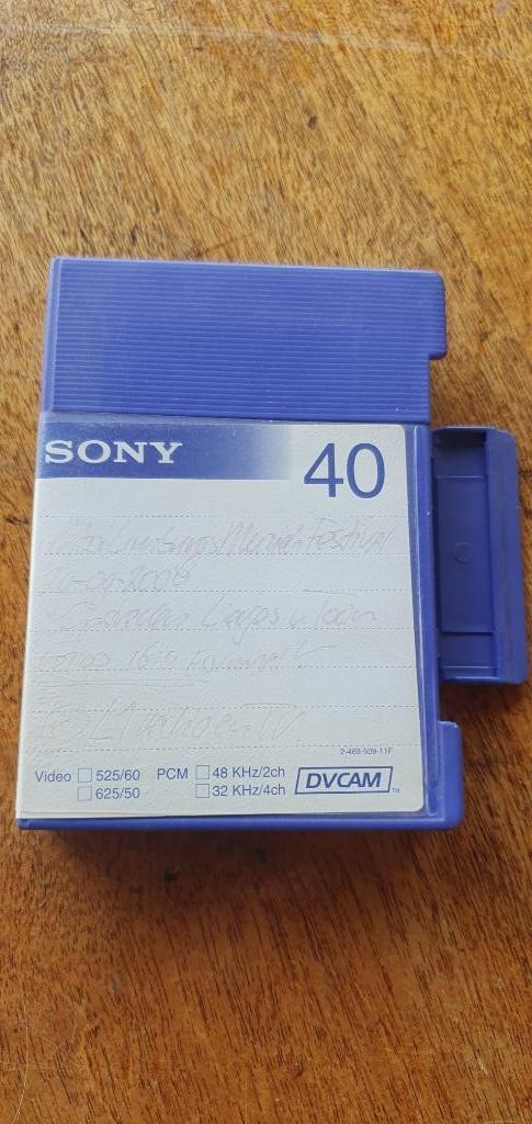 DVCAM SONY model pdvm-40 me cassette in doosje, Audio, Tv en Foto, Videocamera's Digitaal, Gebruikt, Band, Disc of Geheugen, Sony