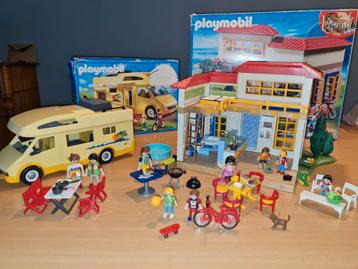 Playmobil vakantiehuis (4857) en camper (3647)