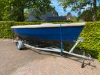 Ruime 10-persoons sloep met trailer en motor – 6 meter, Watersport en Boten, Sloepen, Ophalen, Gebruikt, Tot 10 pk, Hout
