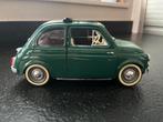 Fiat 500 taxi-modelauto (groen, schaal circa 1:16), Hobby en Vrije tijd, Modelauto's | Overige schalen, Ophalen of Verzenden, Zo goed als nieuw