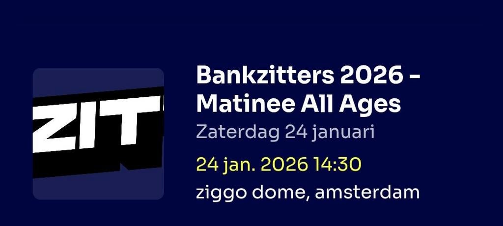1 x Bankzitters ticket, Twee personen, Januari