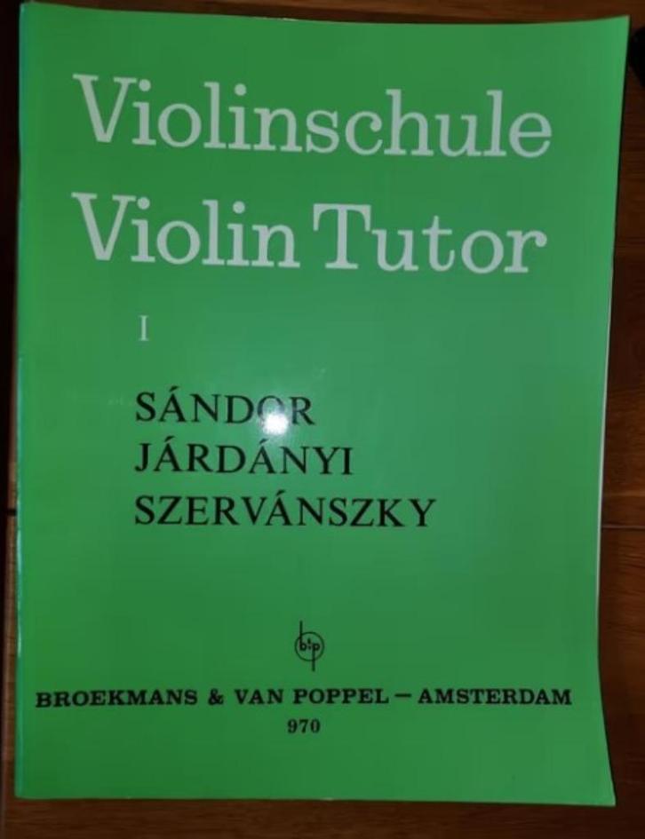 lesboek viool-Violinschule 1 -violin tutor 1-sandor, Muziek en Instrumenten, Bladmuziek, Gebruikt, Les of Cursus, Viool of Altviool