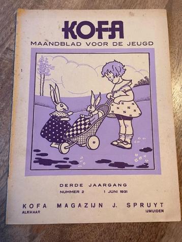 Extreem Zeldzaam KOFA Maandblad voor de Jeugd (1931) beschikbaar voor biedingen