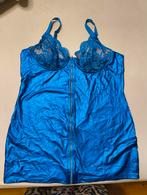 Mooi blauw metallic look jurkje., Blauw, Maat 46/48 (XL) of groter, Ophalen of Verzenden, Zo goed als nieuw