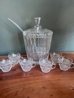 Prachtige 8 delige glazen bowlset, Antiek en Kunst, Antiek | Glas en Kristal, Ophalen of Verzenden