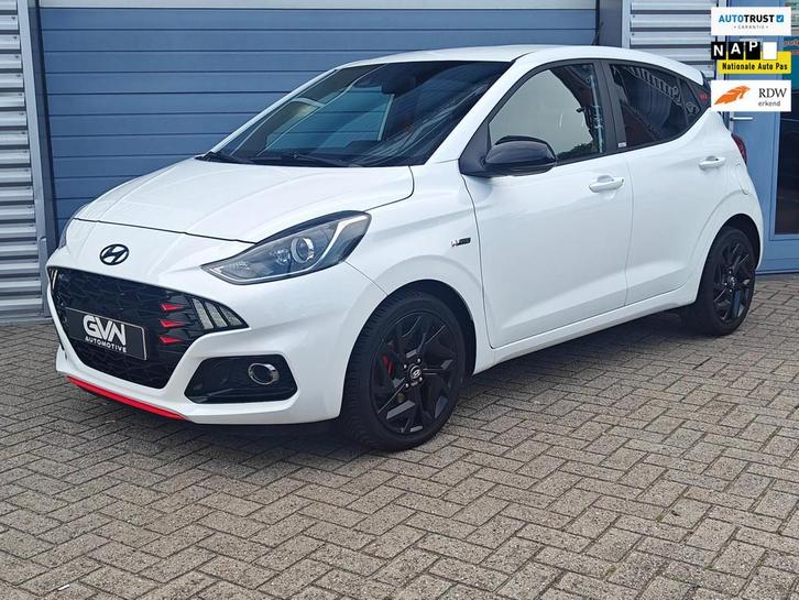 Hyundai I10 N-Line 1.0 T-GDi 100pk | Black Pack | Full Optio, Auto's, Hyundai, Bedrijf, Te koop, i10, ABS, Achteruitrijcamera