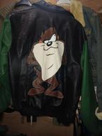 Vintage Tazmaniaanse Duivel Leren Jas, Ophalen of Verzenden, Gedragen, Looney Tunes