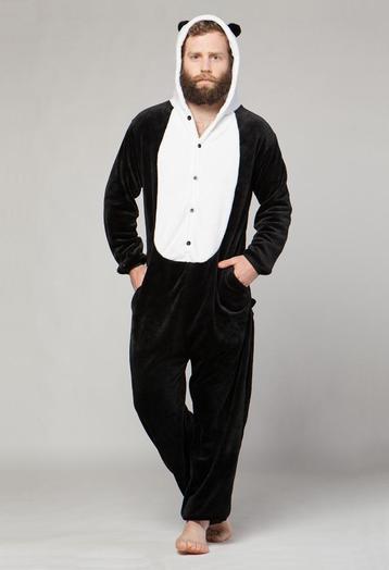 Kung Fu Panda Onesie XS S 152-158 Pak Kostuum Zwart Wit beschikbaar voor biedingen