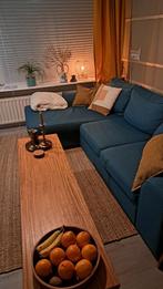 Turquoise loungebank - hoekbank gratis af te halen, Ophalen, Gebruikt, Stof, Modern