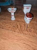 reutter miniaturen toilet en wastafel dresdner rose, Ophalen of Verzenden, Nieuw, Poppenhuis