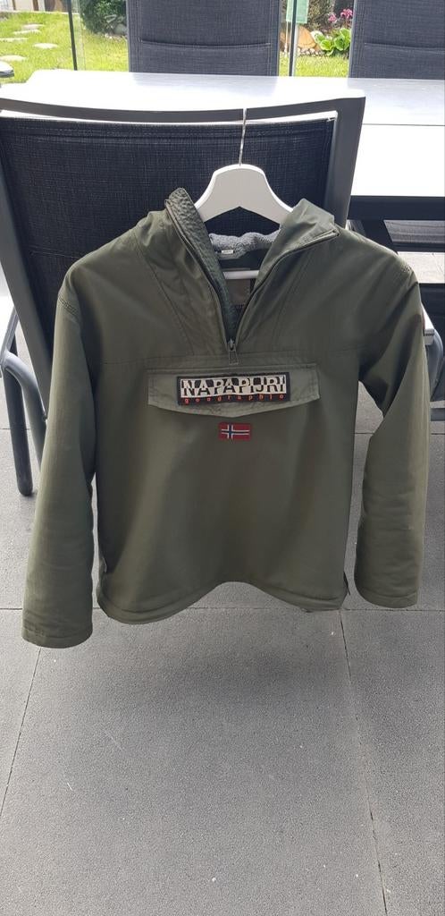 Te koop napapijri jas maat 164 gevoerd, Jongen of Meisje, Ophalen of Verzenden, Zo goed als nieuw, Napapijri