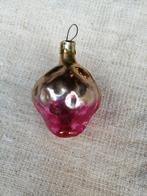 B660 oude kerstbal multi aardbei hoogte 6 cm, Ophalen of Verzenden, Gebruikt