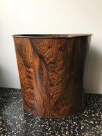 Retro ovale metalen prullenbak, Huis en Inrichting, Ophalen of Verzenden, Gebruikt, Metaal, Minder dan 50 cm