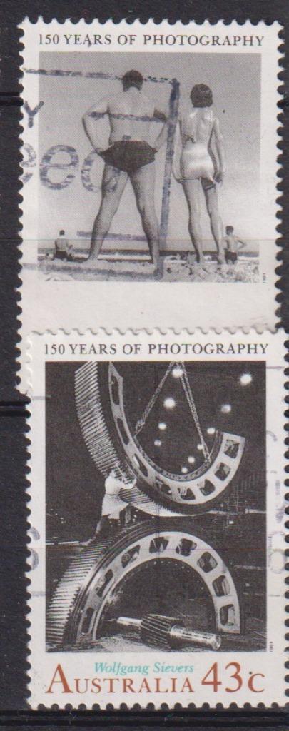 Australië 1991 Fotografie 150 jaar, Postzegels en Munten, Postzegels | Oceanië, Gestempeld, Ophalen of Verzenden