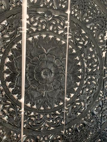 Houten wand /muur decoratie/ paneel zeer groot / hoofdbord beschikbaar voor biedingen