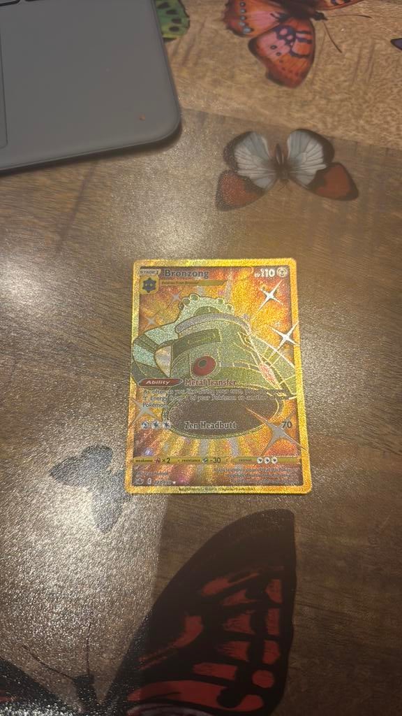 Bronzong Kaart, Ophalen of Verzenden, Zo goed als nieuw, Losse kaart, Foil