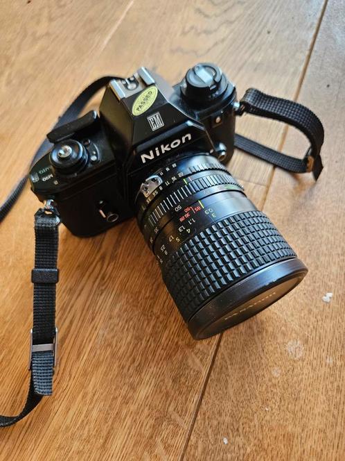 Nikon Em en tokina at-x 28-85mm lens, Audio, Tv en Foto, Fotocamera's Analoog, Zo goed als nieuw, Spiegelreflex, Nikon, Ophalen of Verzenden