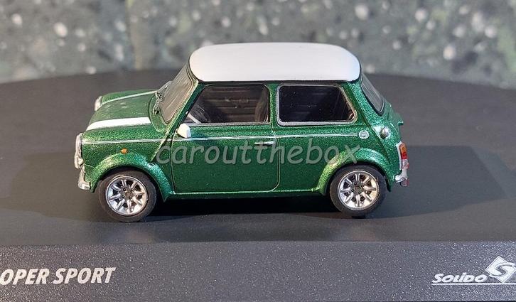 Mini Cooper sport groen 1:43 Solido Sol122, Hobby en Vrije tijd, Modelauto's | 1:43, Nieuw, Auto, Solido, Verzenden