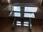 Glazen bureau gratis, Ophalen of Verzenden, Gebruikt, 70 tot 120 cm