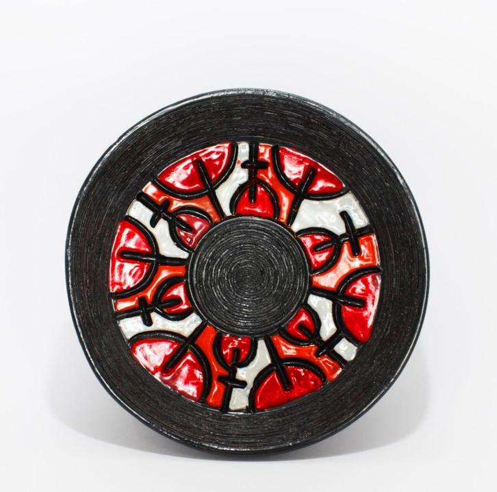 aardewerk schaal - Aldo Londi / Fratelli Fanciulacci, Antiek en Kunst, Antiek | Keramiek en Aardewerk, Ophalen