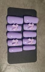Paarse handegemaakte press on nagels, Ophalen, Paars, Nieuw, Handen en Nagels
