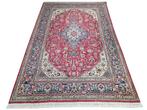 Handgeknoopt Perzisch wol Tabriz tapijt medallion 200x303cm, Persian Perzisch vintage oosters hype, Crème, 150 tot 200 cm, 200 cm of meer