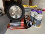 Zaklantaarn + 8 LR20 batterijen, Caravans en Kamperen, Ophalen of Verzenden, Gebruikt, Batterij