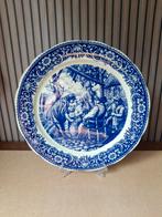 Boch Belgium Antiek Bord Blauw-Wit, Ophalen of Verzenden