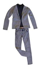 Prachtig zilver/grijs SCOTCH & SODA sweatjasje maat 12/152., Kinderen en Baby's, Kinderkleding | Maat 152, Trui of Vest, Zo goed als nieuw
