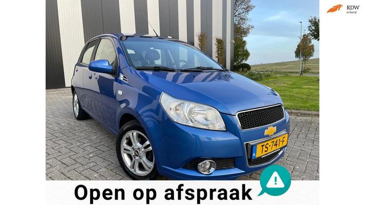 Chevrolet Aveo 1.4 16V LS Automaat-Climate-ElekPakket-2 Sleu, Auto's, Chevrolet, Bedrijf, Te koop, Aveo, ABS, Airbags, Airconditioning