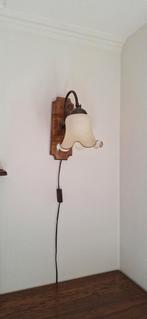 Vintage wandlamp, Huis en Inrichting, Ophalen, Gebruikt, Hout