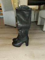 Zgan laarzen, Kleding | Dames, Ophalen of Verzenden, Zo goed als nieuw, Zwart, Hoge laarzen