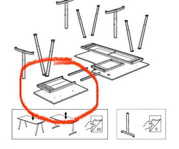 IKEA Galant Bureau Uitbreidingsstuk Gezocht - afbeelding 1