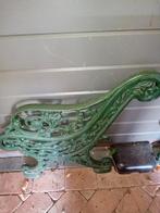 Gietijzeren tuinbank steunen, Ophalen, Zo goed als nieuw, Metaal