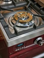 Luxe Fornuis Boretti 90cm bordeaux rood + rvs GASOVEN, Niet ingevuld, 60 cm of meer, Niet ingevuld, Ophalen of Verzenden