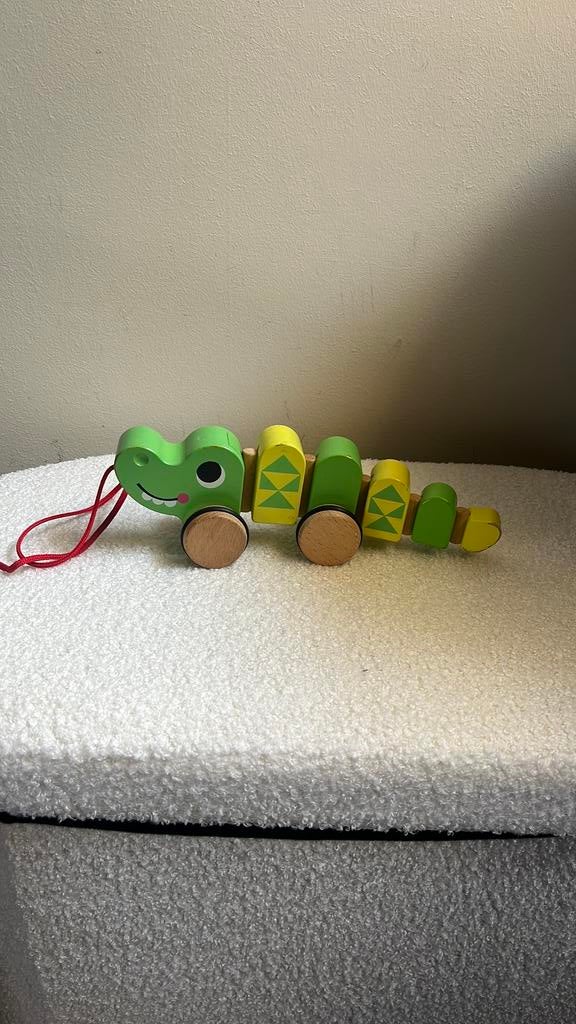 Houten trekdier krokodil – Spire, Ophalen, ., Zo goed als nieuw, .