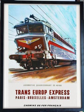 [Poster in Frame] Trans Euro Express trein beschikbaar voor biedingen