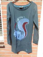 Blauw jurkje Gsus mt.S 36-38 eekhoornprint met pailletten, Gsus, Blauw, Ophalen of Verzenden, Zo goed als nieuw