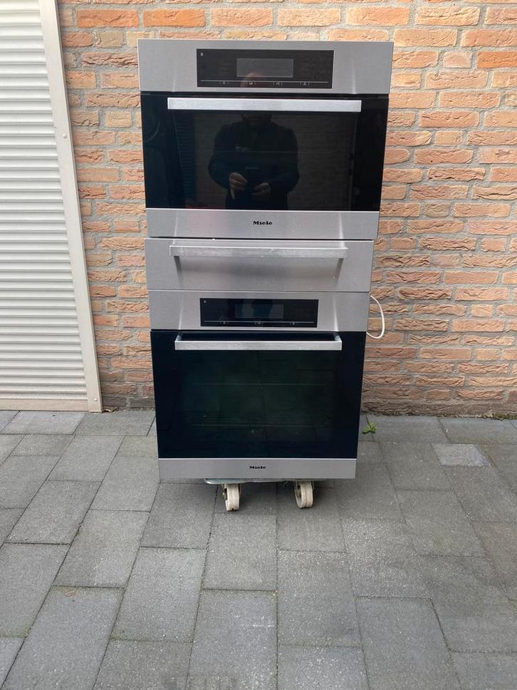 Miele set : Oven 60cm / combistoomoven / warmhoudlade € 895!, Witgoed en Apparatuur, Ovens, Zo goed als nieuw, 45 tot 60 cm, 60 cm of meer
