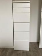 Malm ladekast met spiegel onder klep - wit, Huis en Inrichting, Kasten | Dressoirs, Ophalen, Kunststof, Gebruikt, 50 tot 100 cm