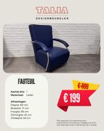Fauteuil, Nieuw, Ophalen of Verzenden, 50 tot 75 cm, Leer